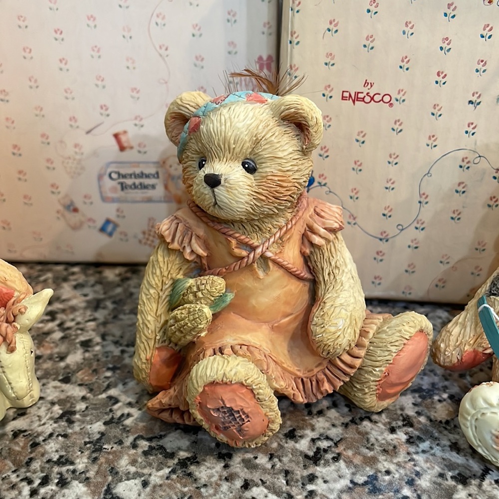 Cherished Teddies- Indians - set of six - Picture 6 of 7